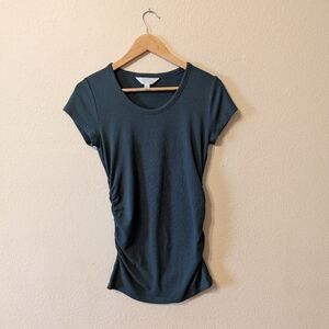 Women's Maternity Dark Green Top